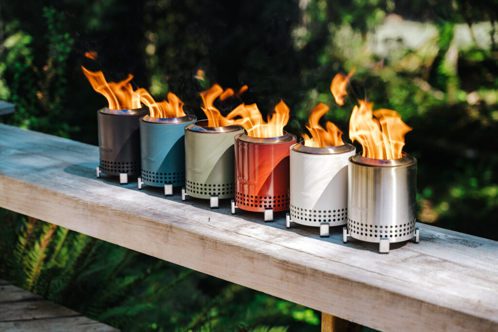 Mesa firepits in six colors