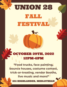 Union 28 fall festival poster