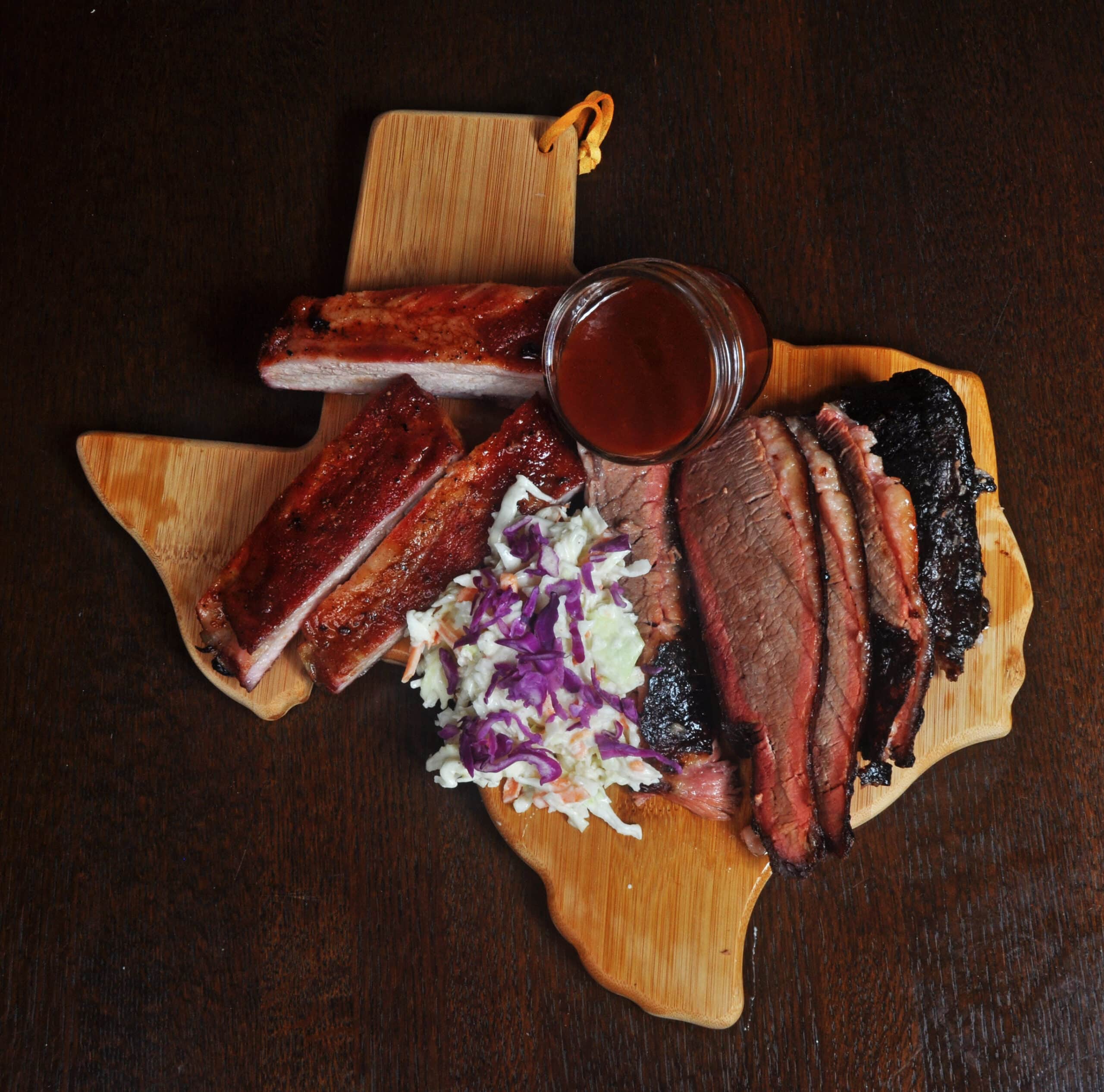 meat combo with cole slaw