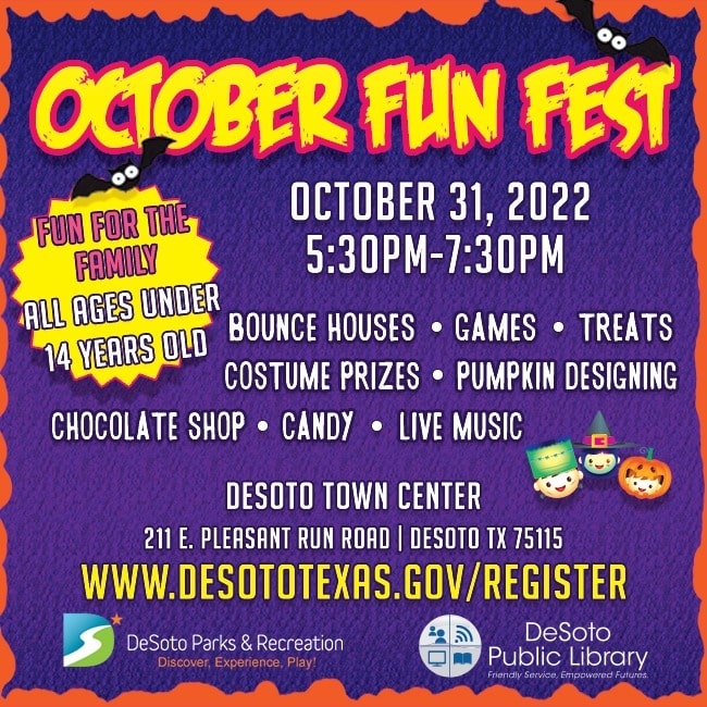 DeSoto October fun fest flyer