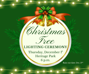 Midlothian Christmas Tree lighting flyer