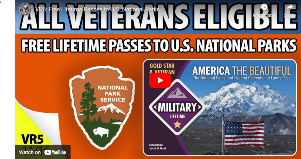 VETERAN FREE ACCESS TO NATIONAL PARKS intelligence overview