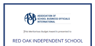 ROISD Earns Top Award for Excellence in Budget Presentation ROISD financial cert