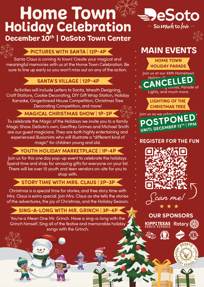 DeSoto Cancels Saturday Holiday Parade/Reschedules Tree Lighting