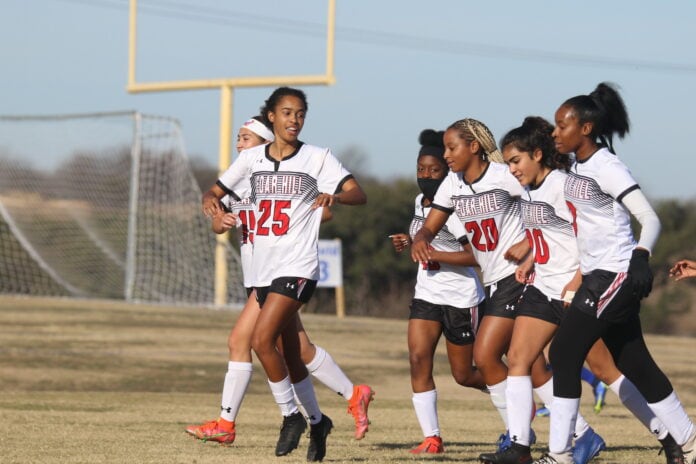 Cedar Hill soccer players