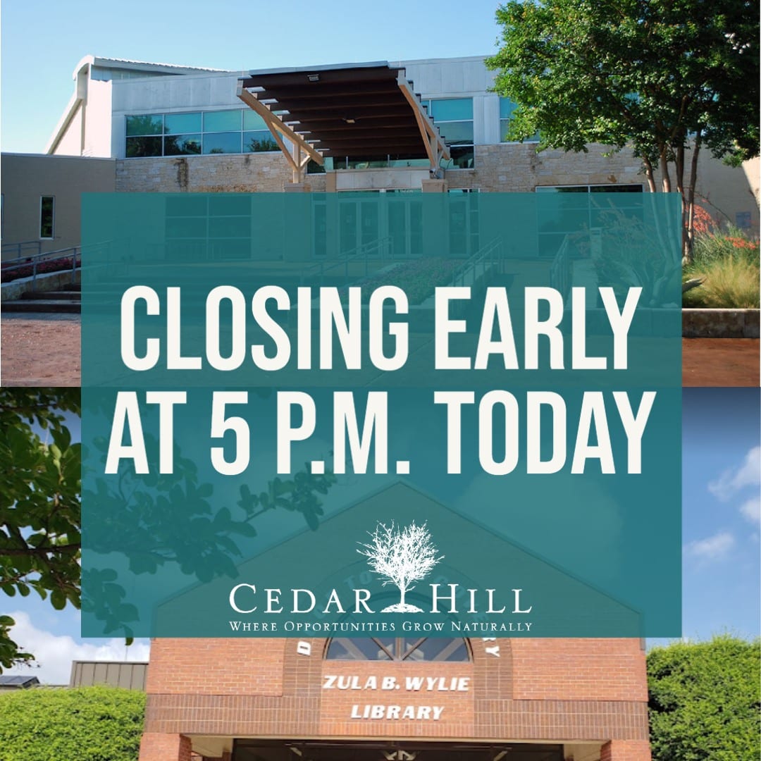 Ceda Hill library closure graphic