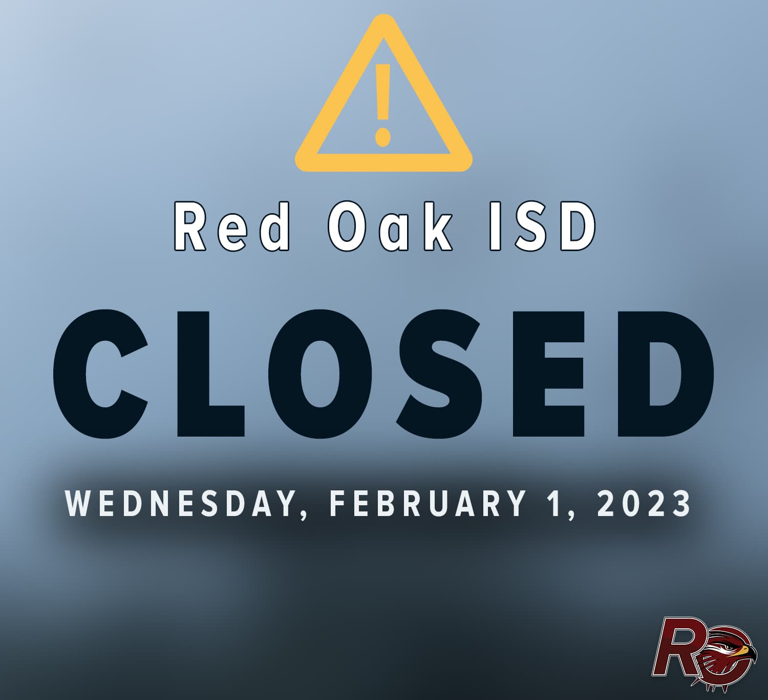 Red Oak ISD closure graphic