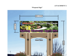 Self access proposed sign rendering