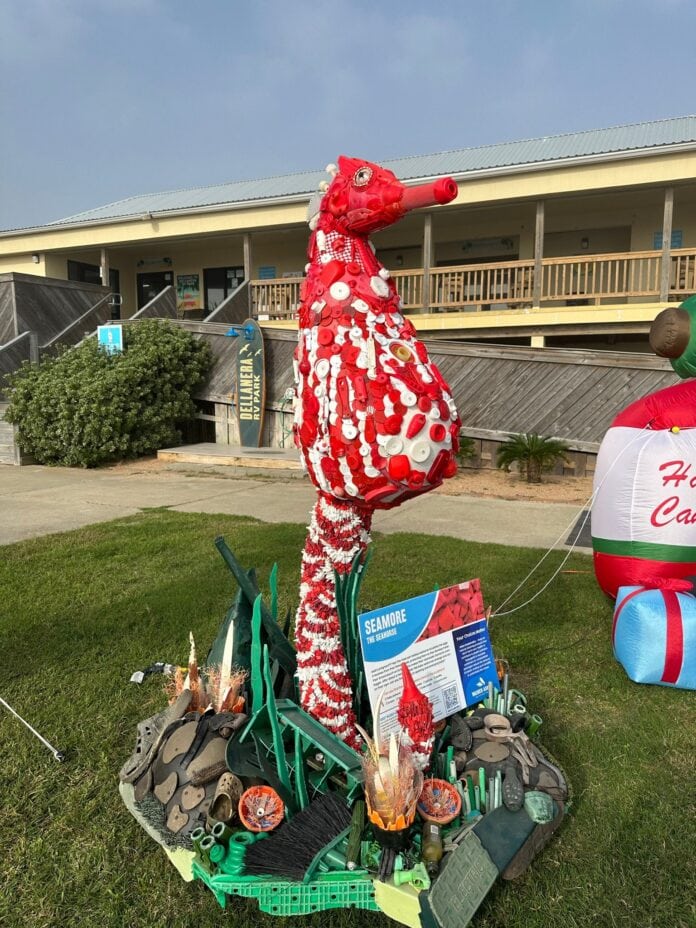 Washed Ashore exhibit at Galveston