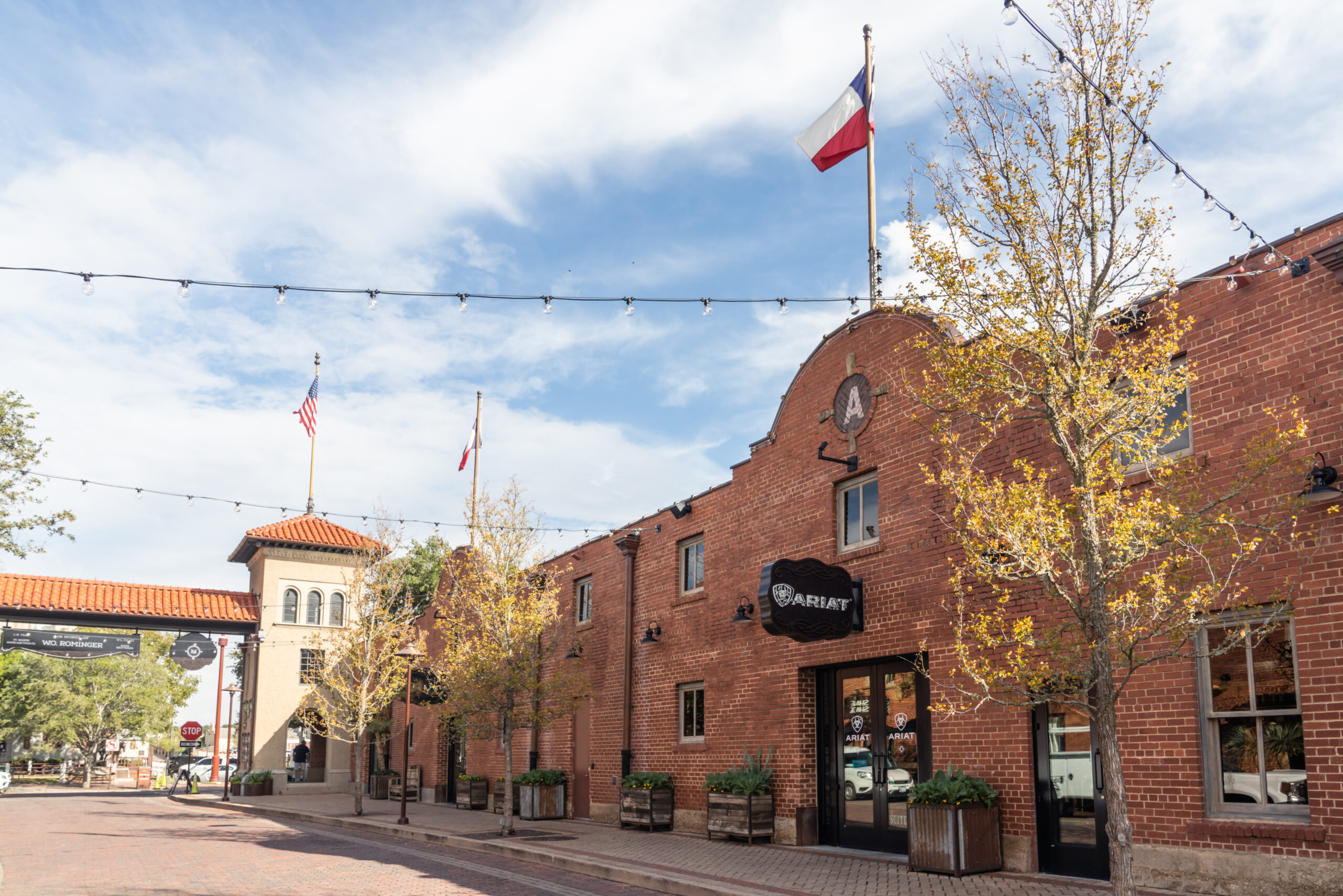 exterior of Ariat brick building Ft Worth