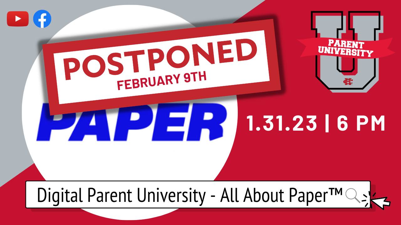 Parent University postponed