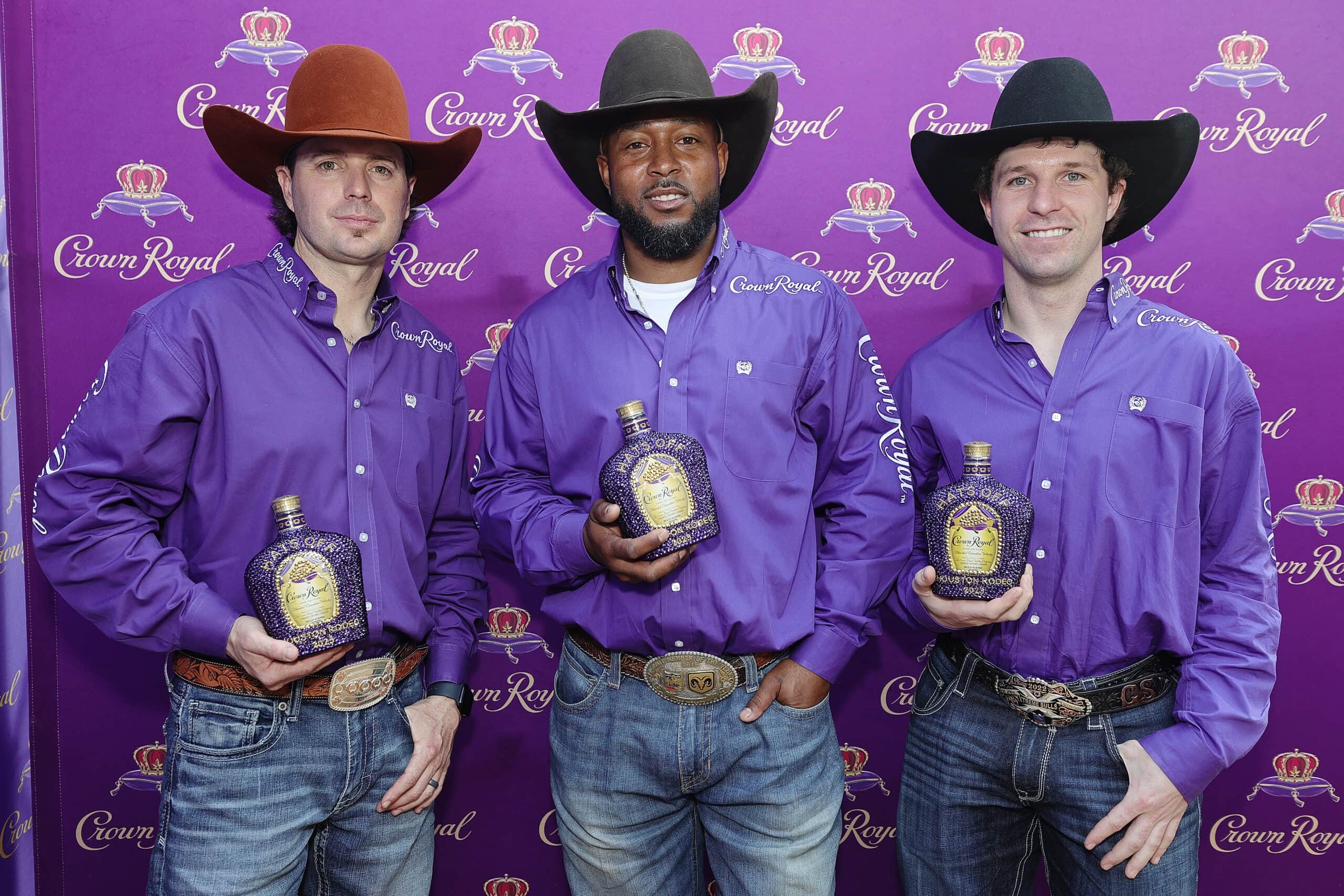 Crown Royal bottles with bling