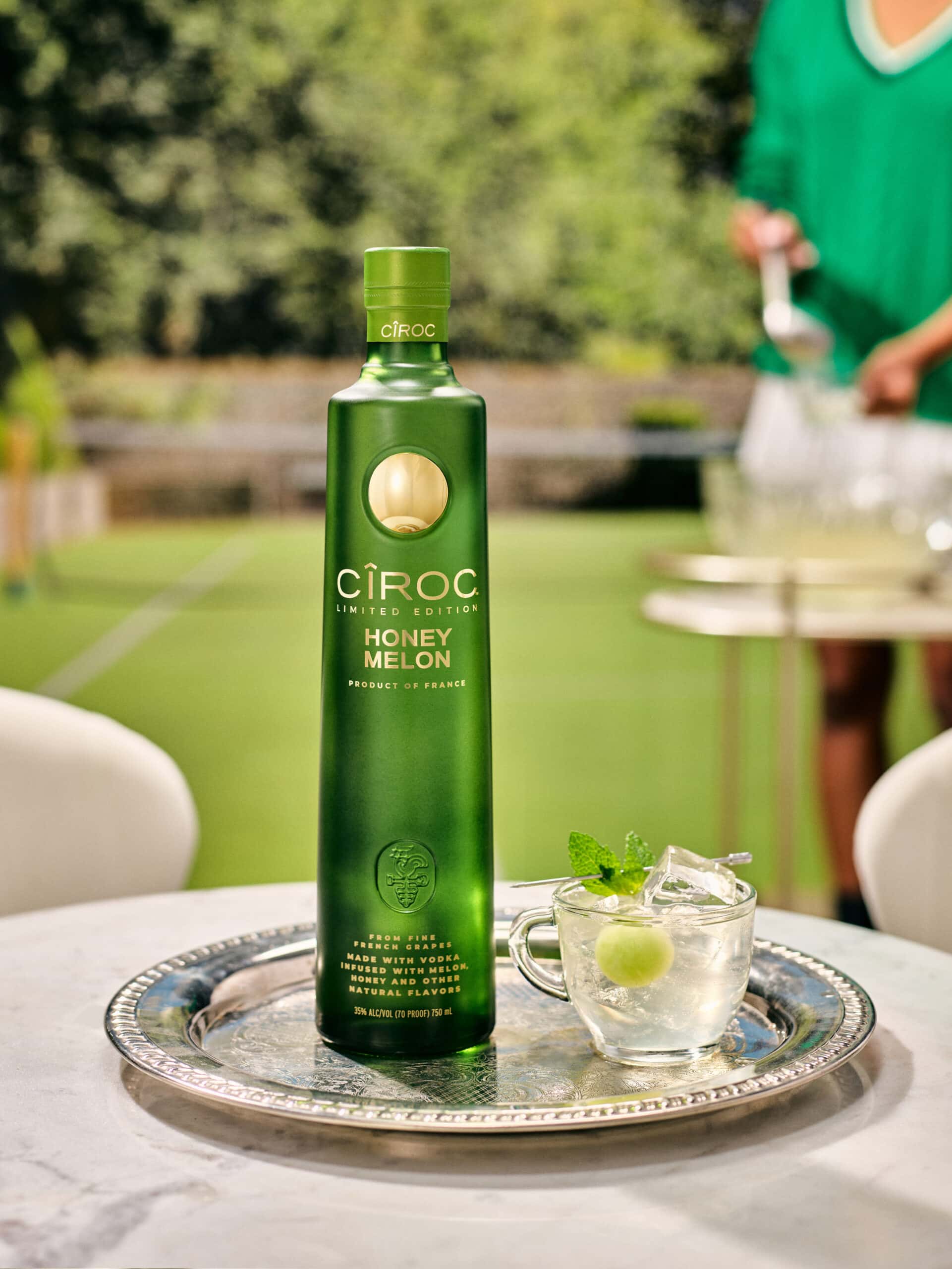 Ciroc honey melon bottle and cocktail