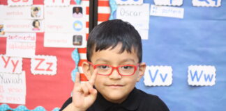 ‘Watch Your Little Longhorn Grow’ at Cedar Hill Pre-K/Kinder Roundup Saturday, April 1 young boy wearing red glasses