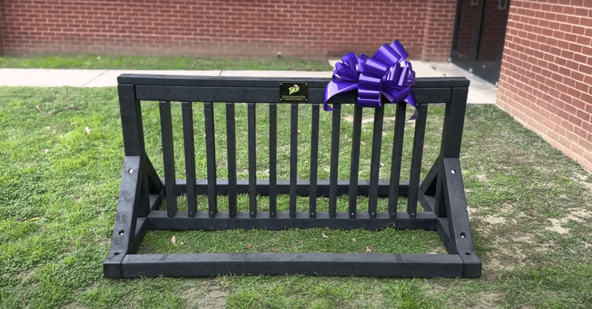 Takis Rack Display Takis Gifts Recycled Bike Racks to Dallas Area High Schools - Focus ...