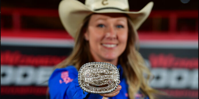 belt buckle with cowgirl