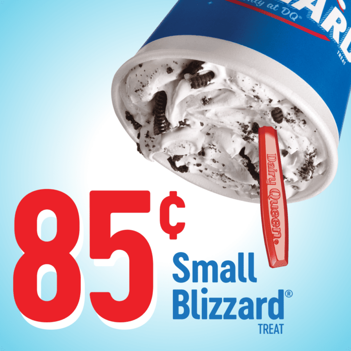 DQ blizzard with text