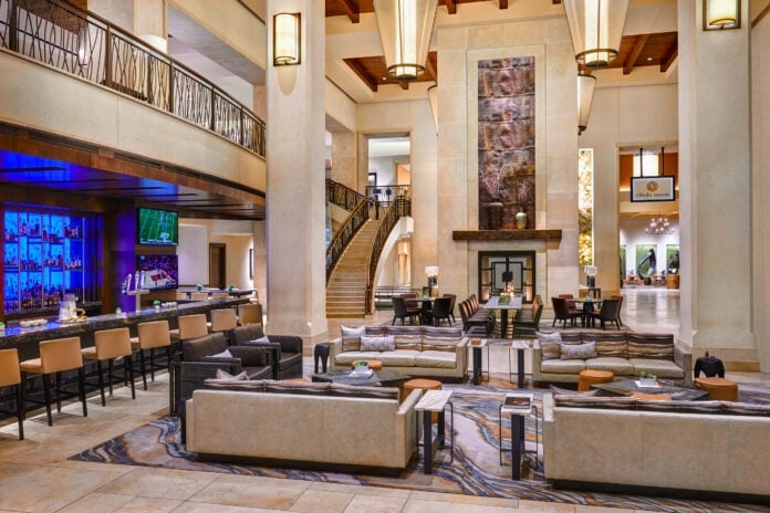 lower lobby of JW Marriott San Antonio