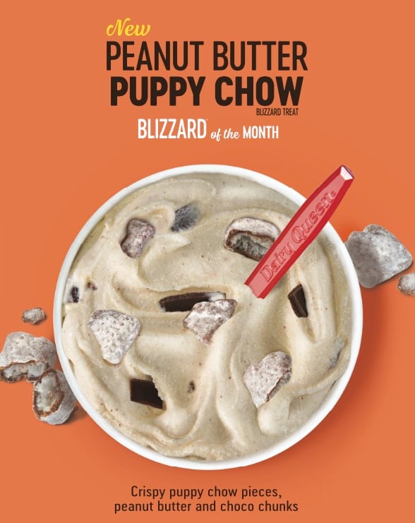 peanut butter puppy chow blizzard