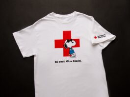 Snoopy American red cross t-shirt