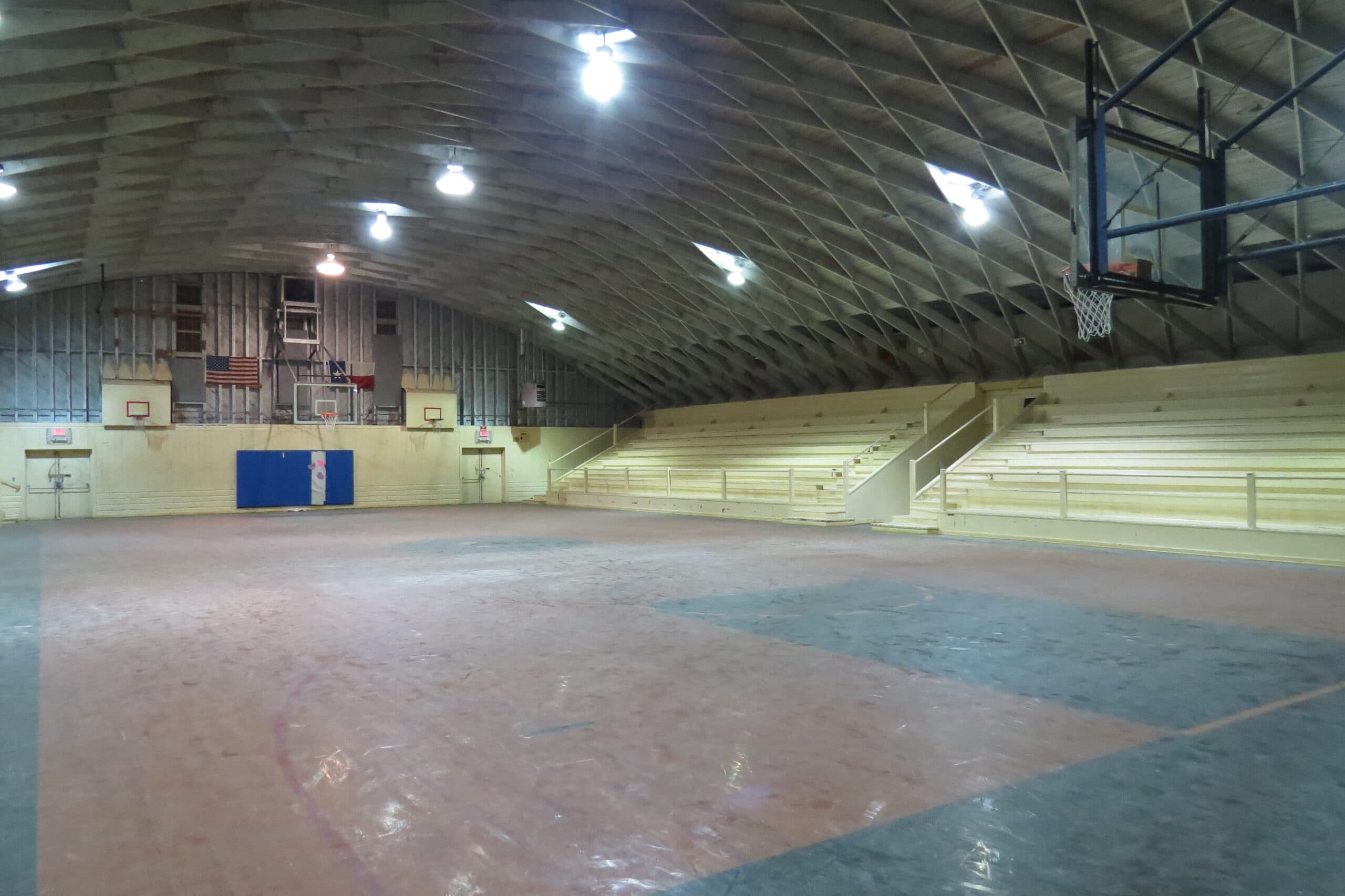 The Old gym in Midlothian before restoration