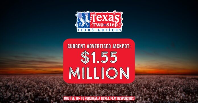 Texas 2 step lottery graphic