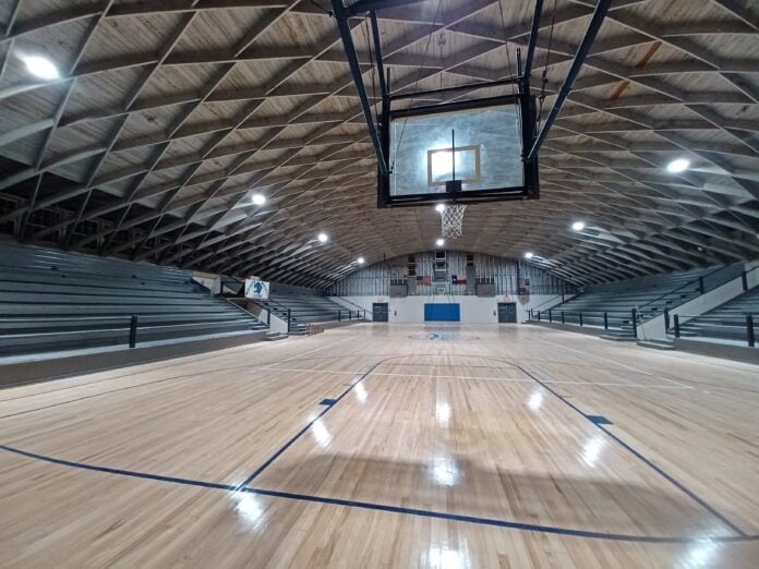 indoor basketball court