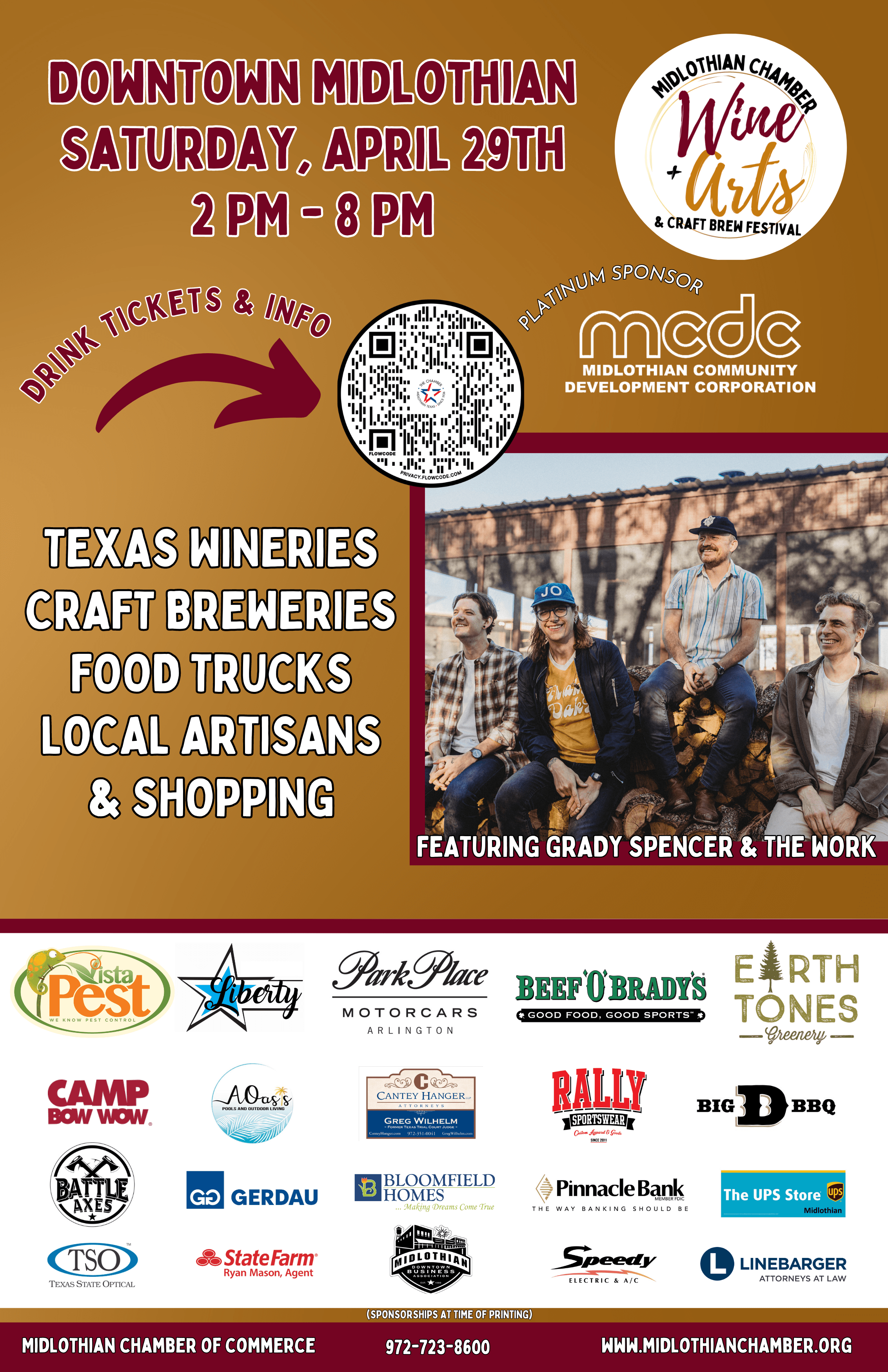 Midlothian Wine, Arts & Craft Brew Festival Tickets Available for