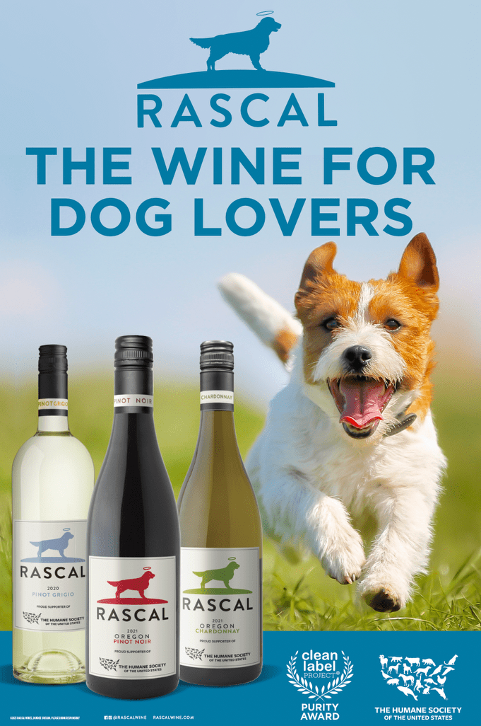 Rascal wine for dog lovers