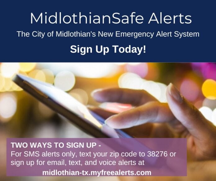text on Midlothian safe alerts