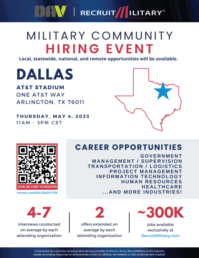 Recruit Military holds job fair May 4