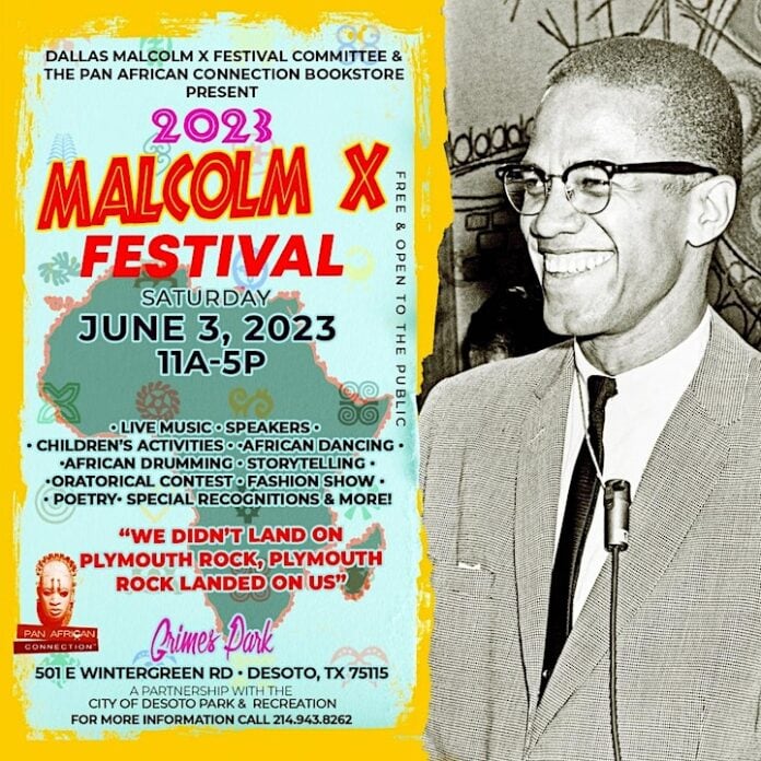 Malcolm X festival poster