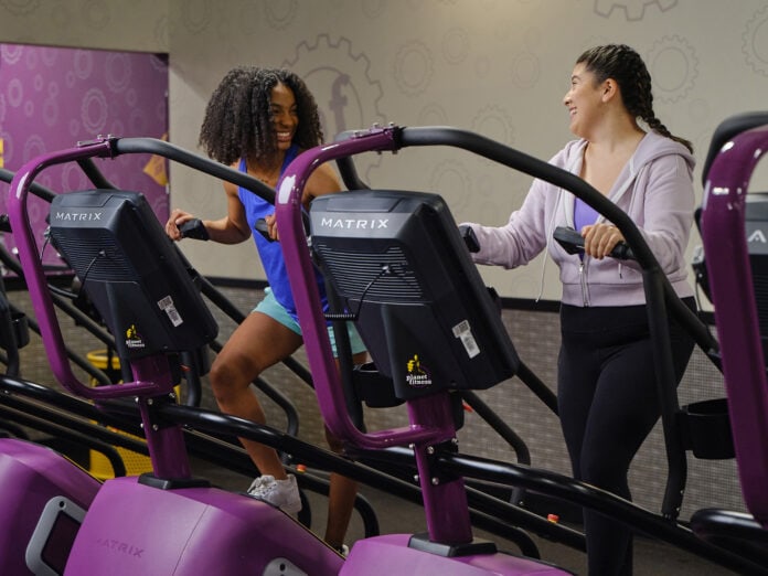 teen on exercise equipment