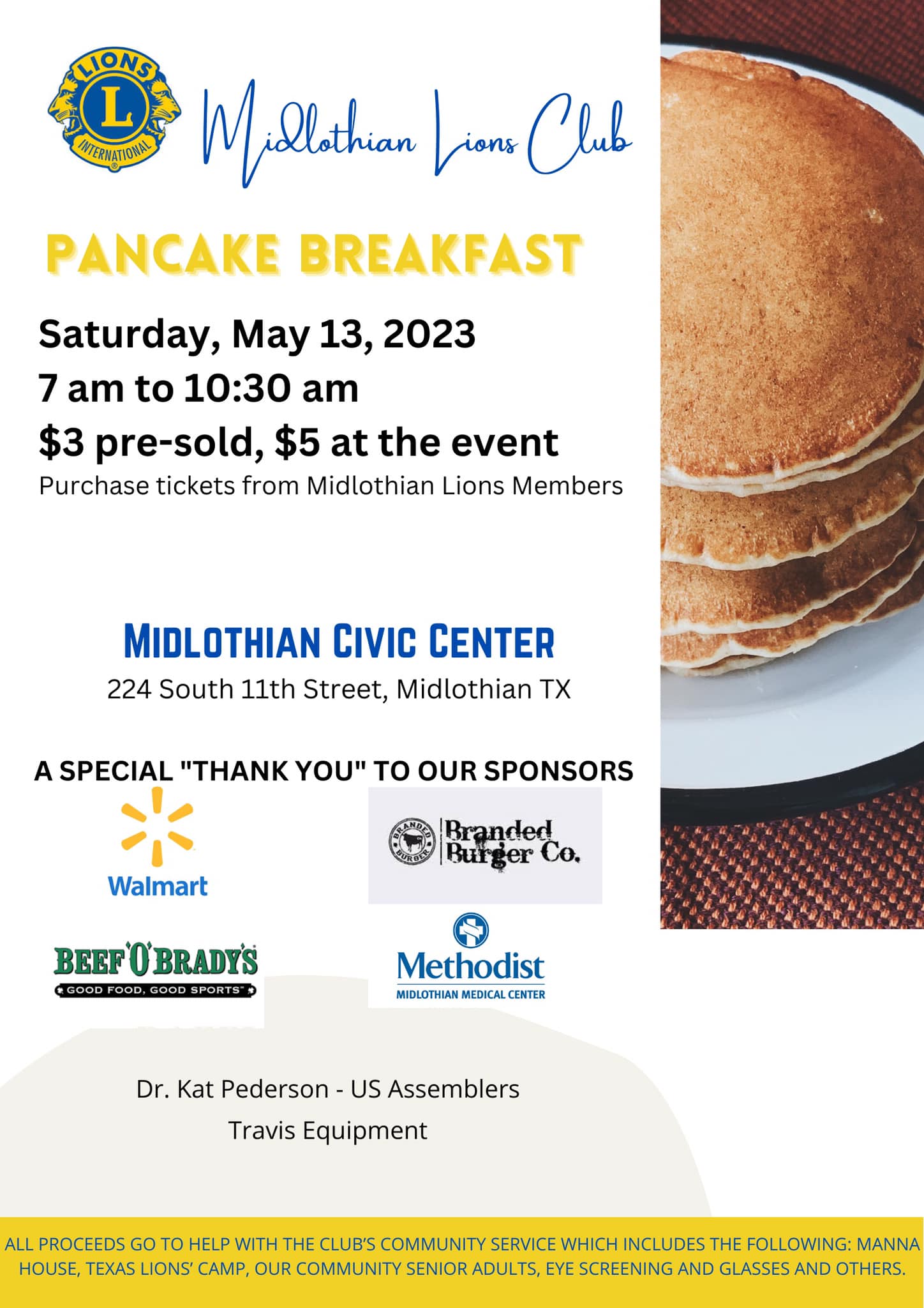pancake breakfast flyer