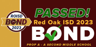 ROISD Passes Bond For Second Middle School, Runoff For Place 5 ROISD Bond passed graphic