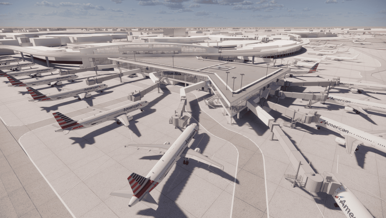 DFW terminal c pier rendering