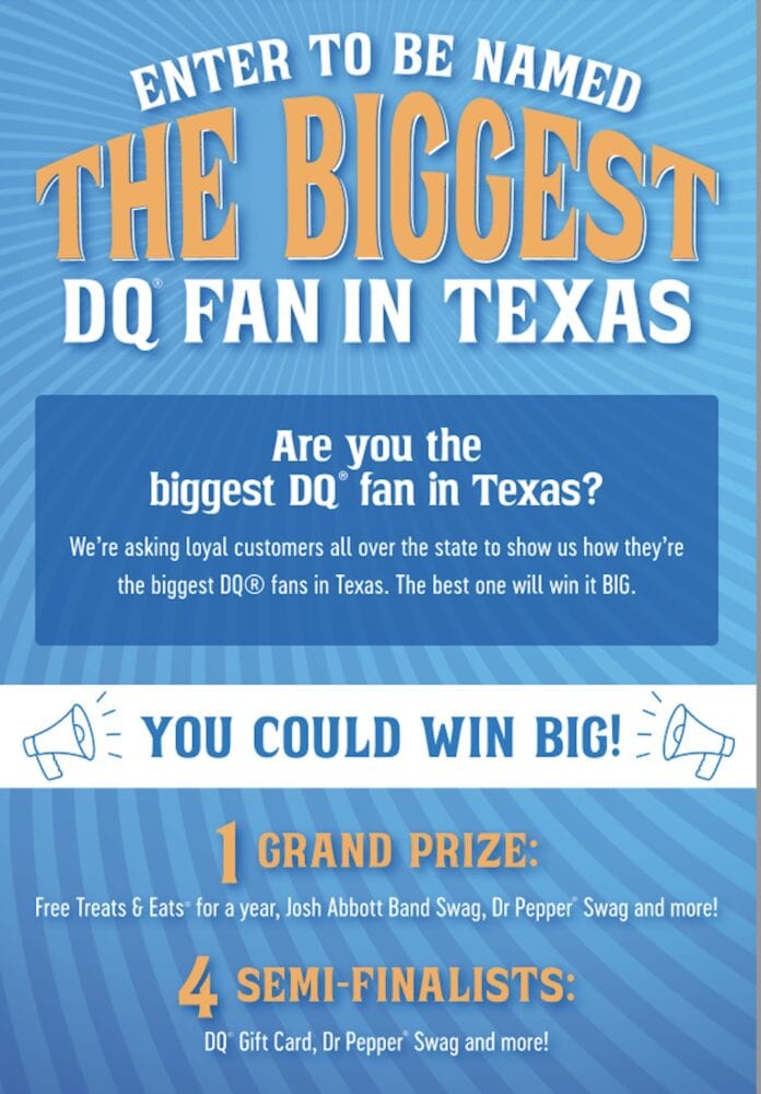 biggest DQ fan in Texas graphic
