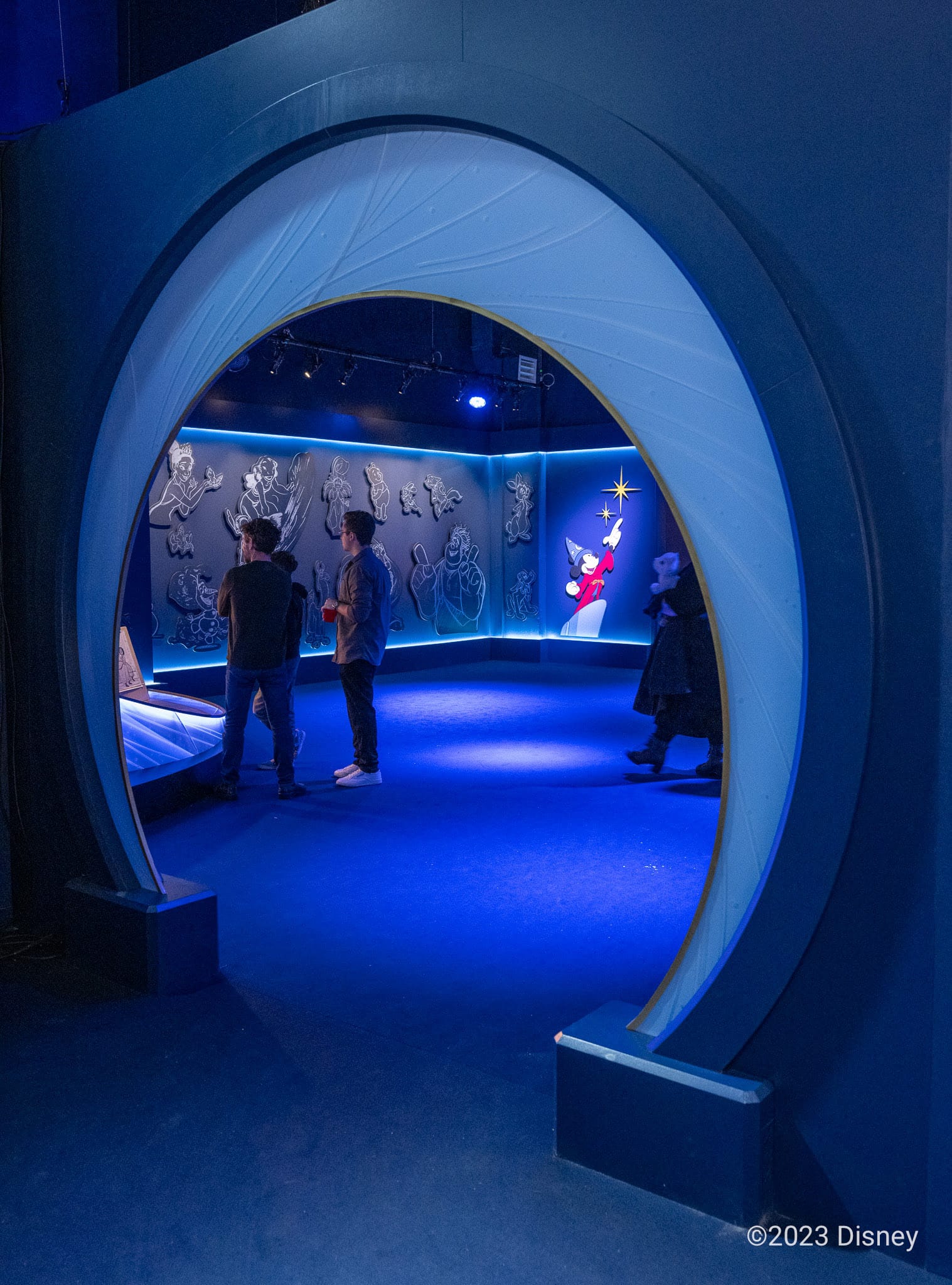 lobby of immersive Disney animation