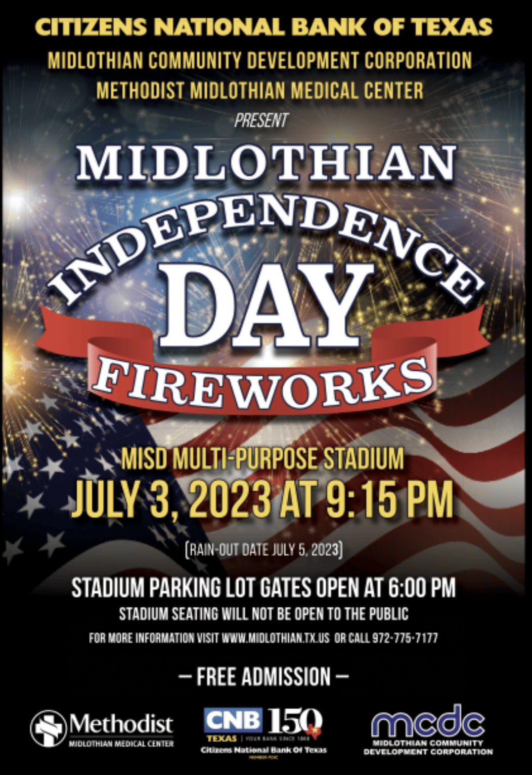 Midlothian Independence day graphic
