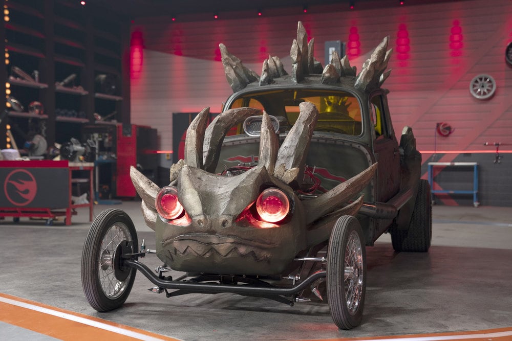 VW beetle transformed into monster car