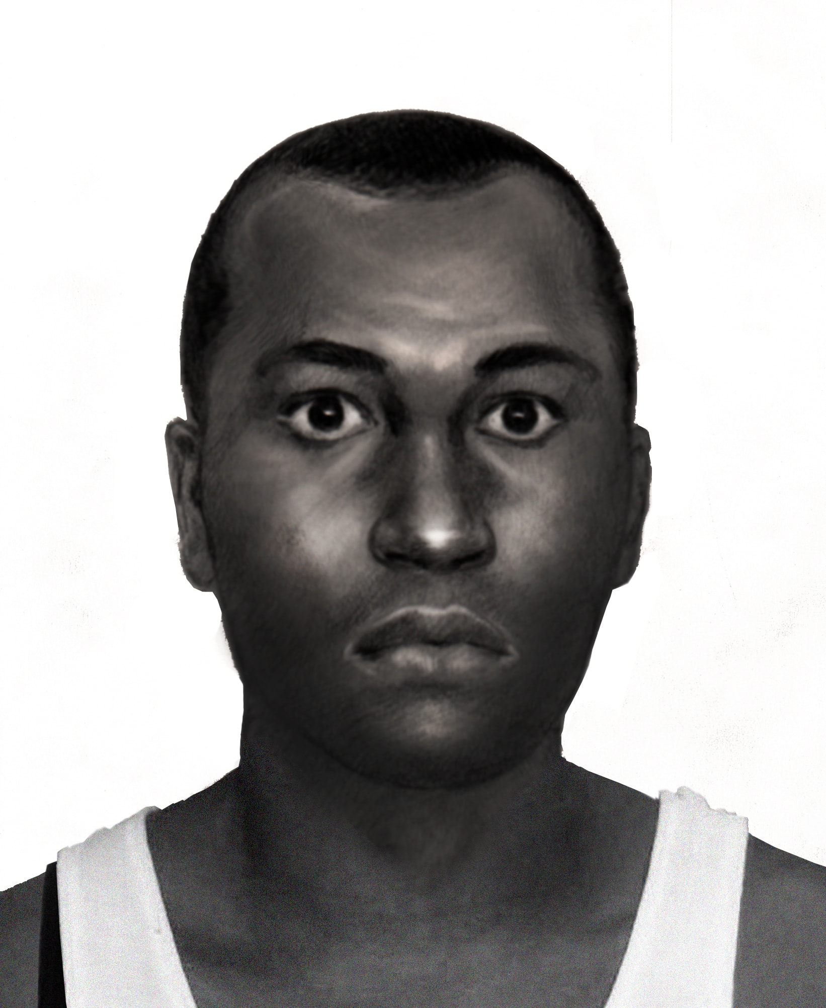 sketch of male african american suspect