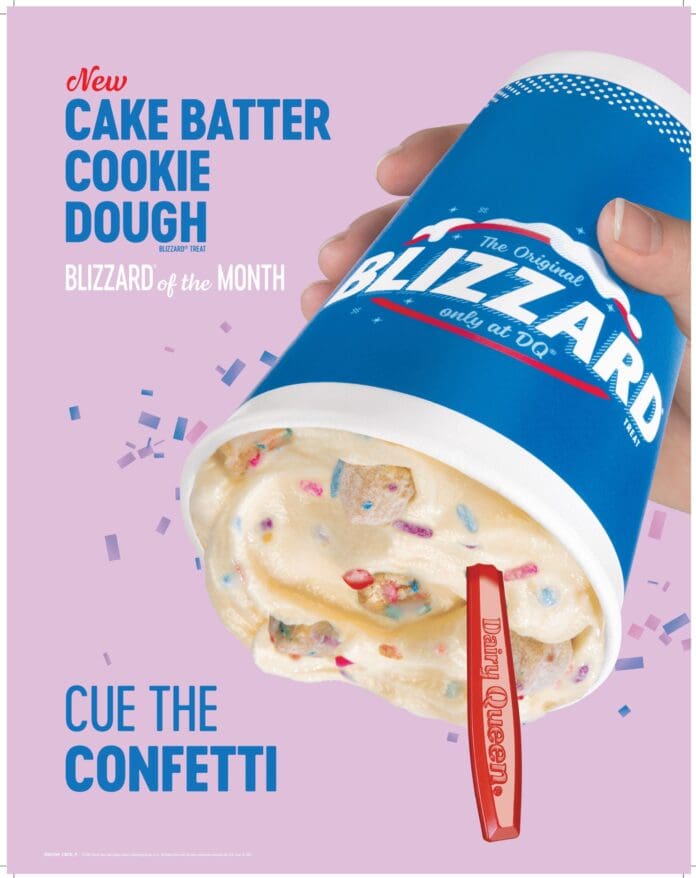 Cake Batter Cookie blizzard