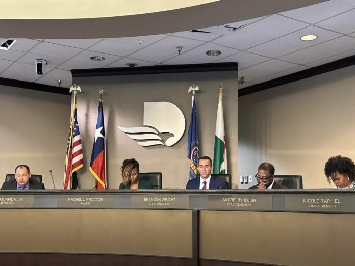 DeSoto City Council dais