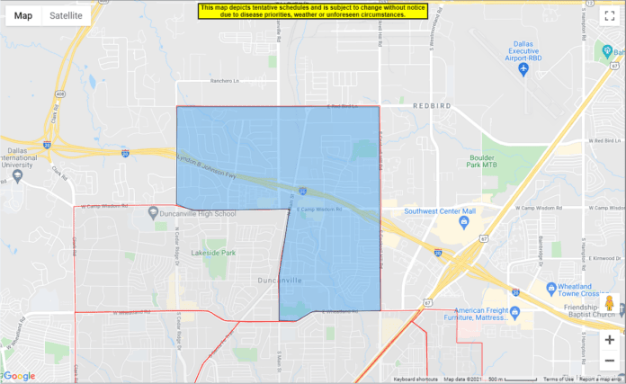 Duncanville map