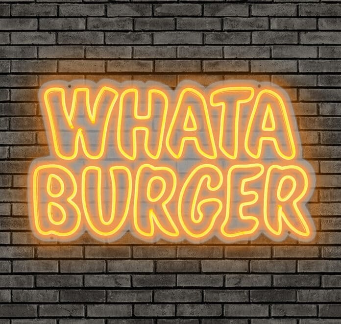 whataburger LED sign