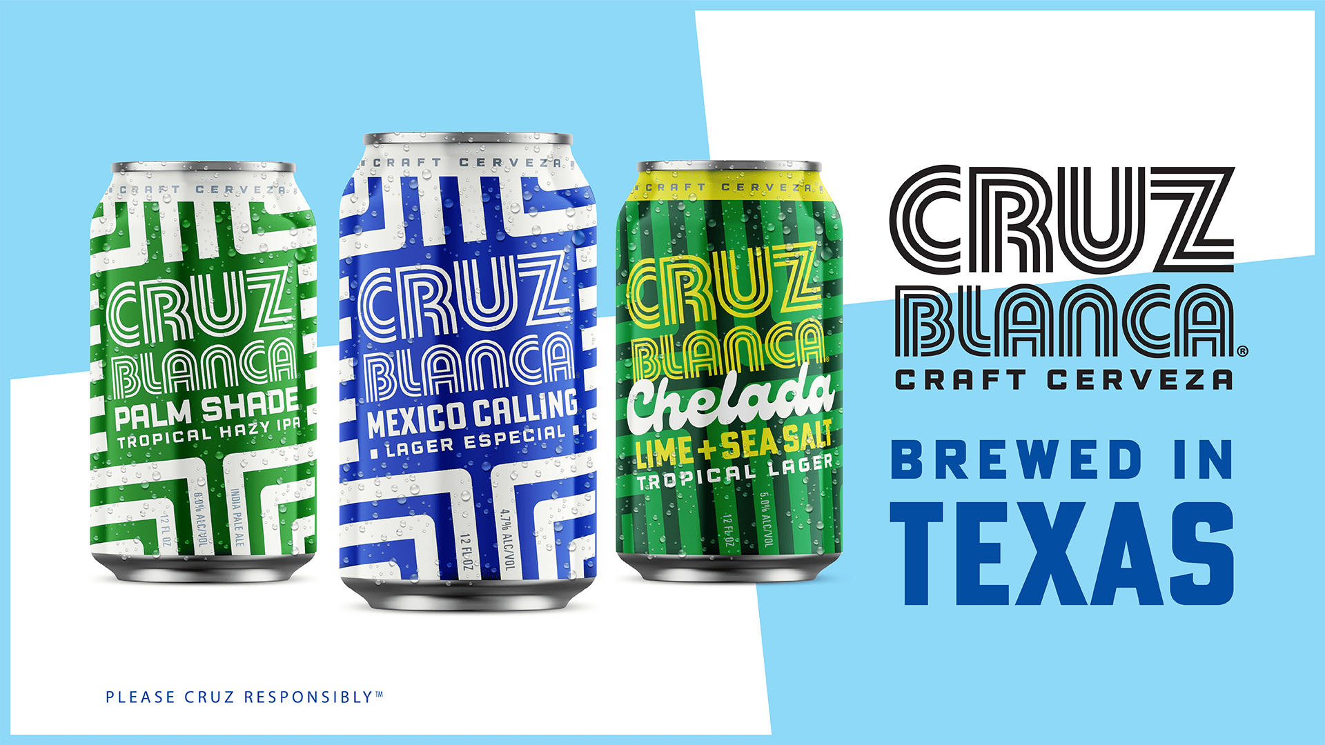 Cruz Blanca Cerveza cans