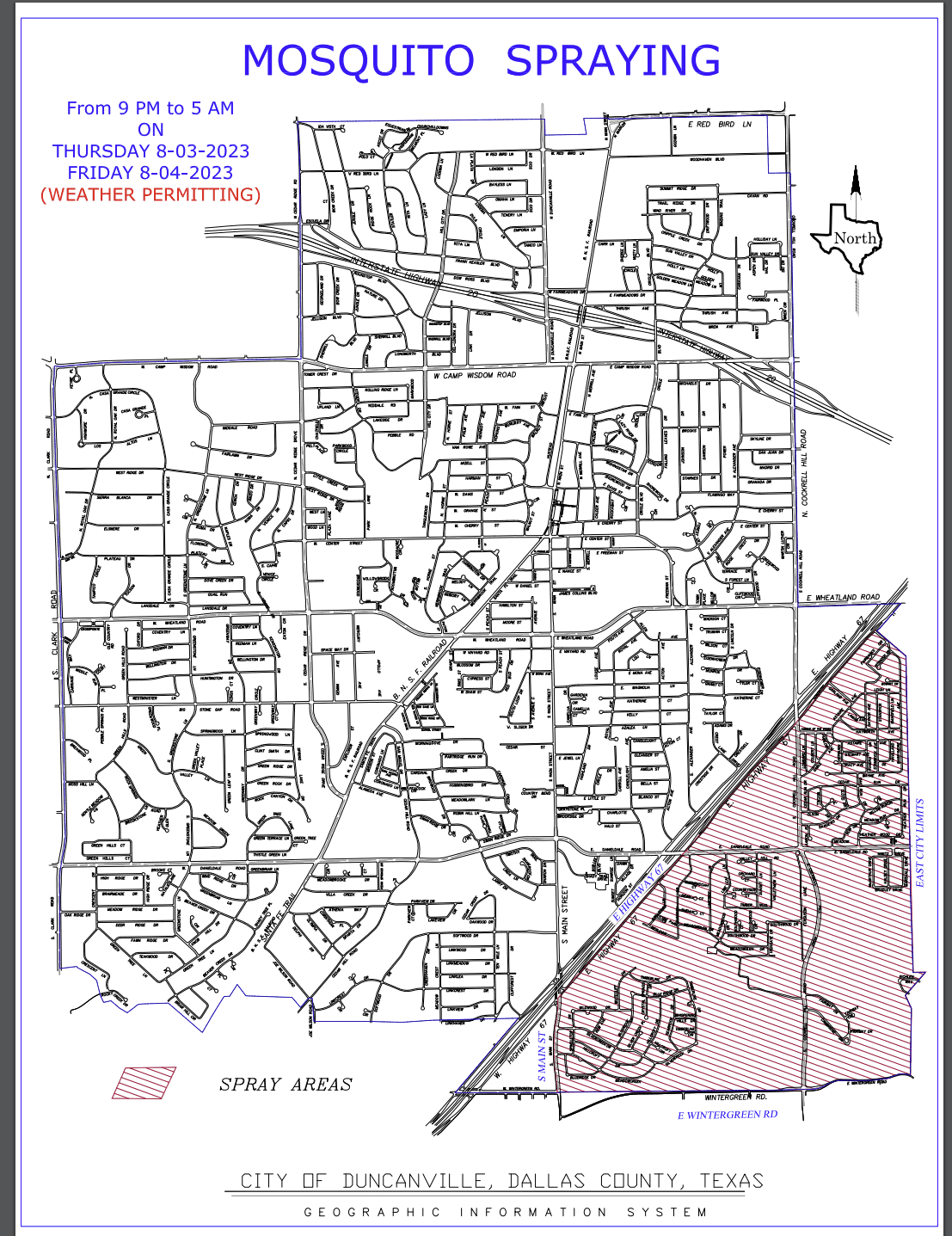 Mosquito spraying Duncanville