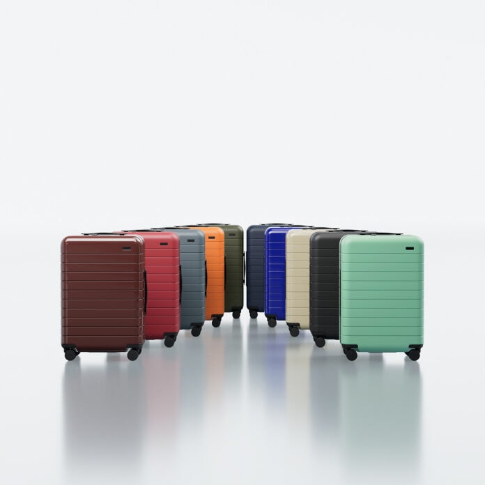Away suitcases in multiple colors