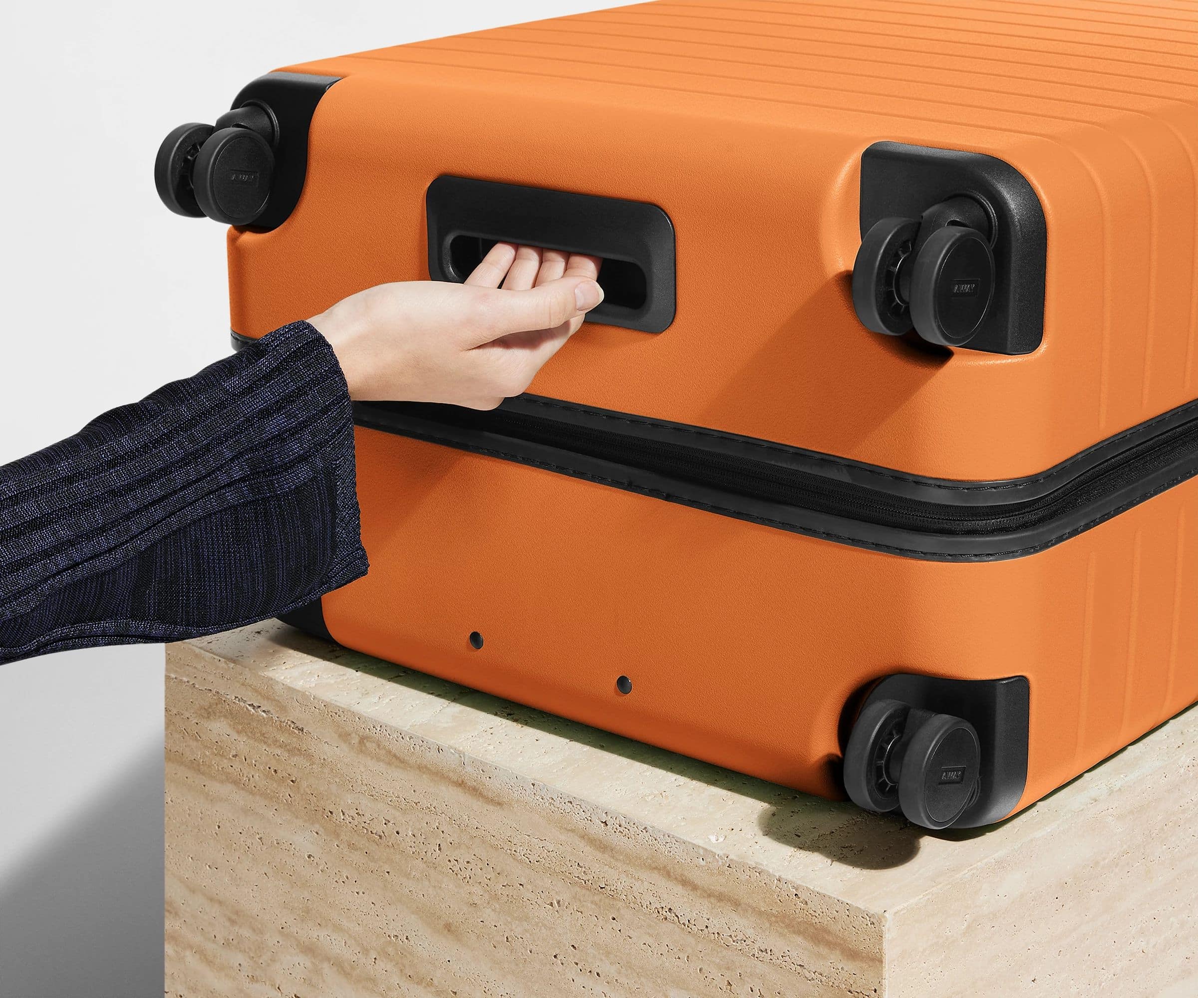 handle of Away suitcase