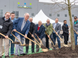 Midlothian city officials breaking ground at SunOpta